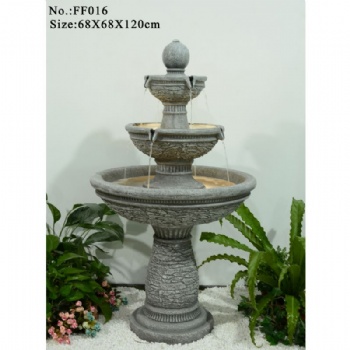 Factory directly sell 2-Tier fountain Garden Decoration Waterfall