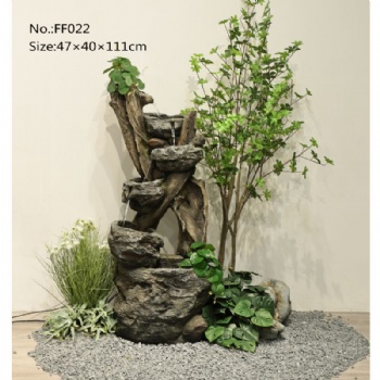 Garden Decor Outdoor Flowing Freestanding Water Fountain Waterfall