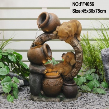 Natural Style Outdoor Floor Garden Water Fountain Rocks Waterfall