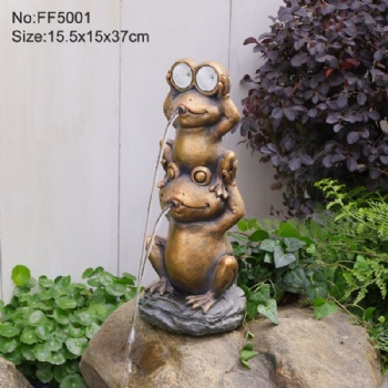New Creative Frog Animal Spitter Fountain Water Pond Spitter
