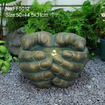 Creative Cross-Armed Decor Garden Water Feature Outdoor Water Fountains