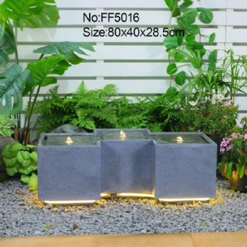 Modern Innovative Garden Water Feature - Outdoor Glowing Fountains