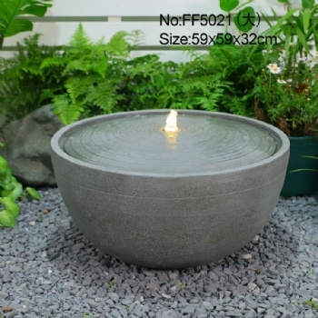 Circle Shape Yard Decor Garden Water Feature Outdoor Water Fountains