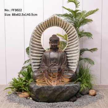 Outdoor Indoor Garden Decoration Buddha Statue Water Fountain