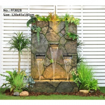 Large Creative Garden Decoration Waterfall With Spot Light
