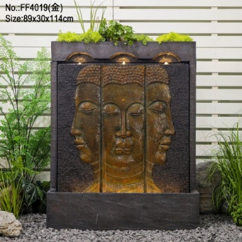 Custom Color Garden Buddha Fountains Indoor And Outdoor Water Fountain