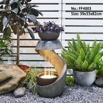 Indoor Water Fountain Wall Decor Modern Cascade Waterfall Feature